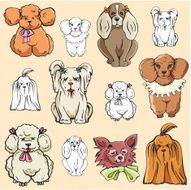 Pet Illustrations III Puppies (Vector) N2