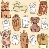 Pet Illustrations IV Puppies (Vector) N2