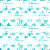 Seamless ethnic zigzag pattern with bold brushstrokes