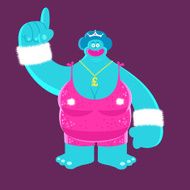 number one plus two equals character illustration