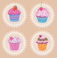 retro cupcakes