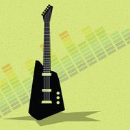 guitar and equalizer background
