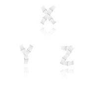 paper alphabet letters font X Y Z