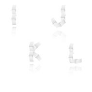 paper alphabet letters font I J K L