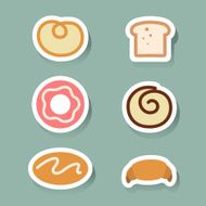 Bread icons sticker