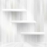 Layers Blank light wooden shelf EPS10