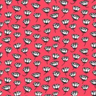 Grunge floral pattern with hand drawn roses