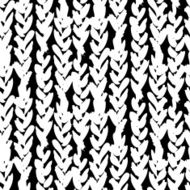 Hand drawn pattern with hand painted braids N2