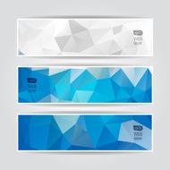 Abstract Natural Polygonal vector headers