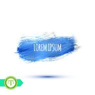 Watercolor Paintbrush Mark Banner Vector Illustration N9
