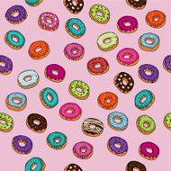 Donut seamless pattern N4