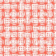 Plaid pattern with crossing watercolor lines N5
