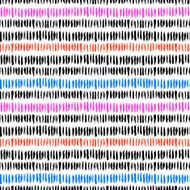 Multicolor striped pattern with horizontal lines