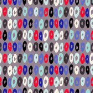 Hipster style pattern with doughnut like shapes N2