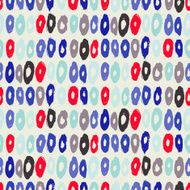 Hipster style pattern with doughnut like shapes N3