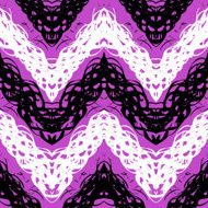 Hand drawn pattern with brushed zigzag line N5