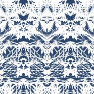 Vintage vector damask pattern with abstract shapes N3