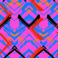Hand drawn pattern with brushed zigzag line N9