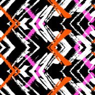 Hand drawn pattern with brushed zigzag line N13
