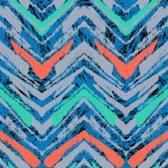 Hand drawn pattern with brushed zigzag line N14