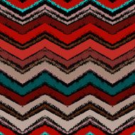 Hand drawn zigzag pattern in dark colors