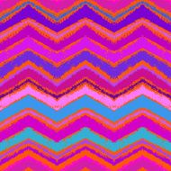 Hand drawn zigzag pattern in bright pink