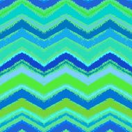 Hand drawn zigzag pattern in aqua blue