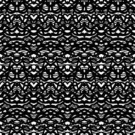 Ethnic pattern in black and white