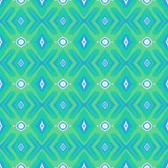 Pattern with geometric forms in mint green