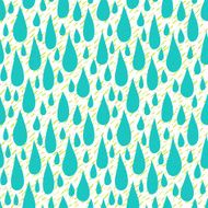 Pattern with rain drops in tropical colors N2