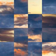 Beautiful vector cloudscape