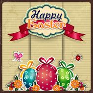 Easter eggs grunge