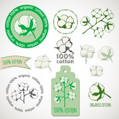 Pure organic cotton labels