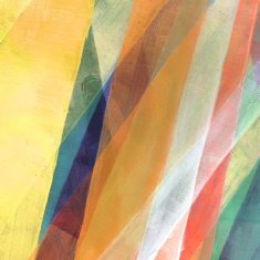 Diagonal Painted Abstract