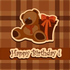 Holiday greeting card on his birthday N2