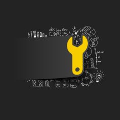 Drawing business formulas wrench N23