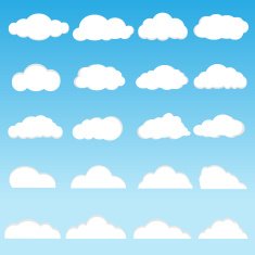 Vector of clouds collection N2