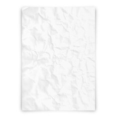 Crumpled blank paper