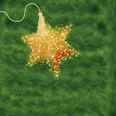 Christmas background with christmas tree EPS 8