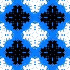 Ð and painted pattern with bold ethnic motifs