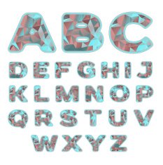 neon prism alphabet