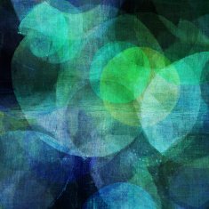 Painted Blue and Green Circles