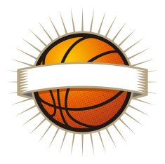 Basketball with banner
