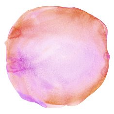 Colorful watercolor brush stroke splash circle Design element N2