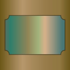 vector abstract brushed gold award plate on beige background