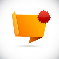 Origami orange wallpaper