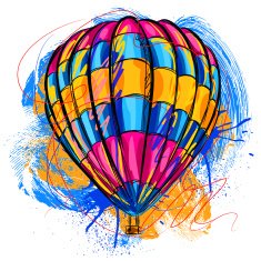 Colorful Hot air balloon N2
