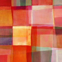 Red Abstract Oil Painting