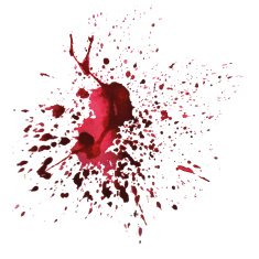 watercolor magenta blotch