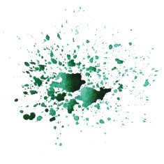 watercolor green blotch